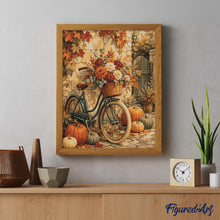 Carica l'immagine nel visualizzatore di Gallery, Diamond Painting - Bicicletta Fiorita con Zucche