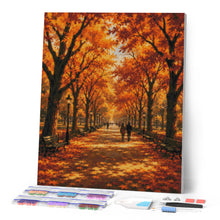 Carica l'immagine nel visualizzatore di Gallery, Diamond Painting - Passeggiata Letteraria a Central Park in Autunno