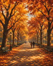 Carica l'immagine nel visualizzatore di Gallery, Diamond Painting - Passeggiata Letteraria a Central Park in Autunno
