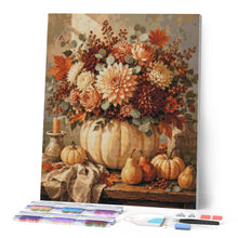 Carica l'immagine nel visualizzatore di Gallery, Diamond Painting - Centro Tavola Floreale con Zucche