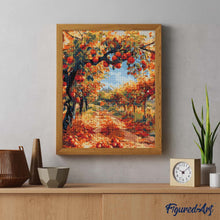 Carica l'immagine nel visualizzatore di Gallery, Diamond Painting - Mele Rosse sull'Albero d'Autunno
