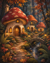 Carica l'immagine nel visualizzatore di Gallery, Diamond Painting - Villaggio Incantato dei Funghi