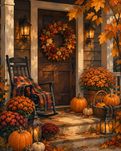 Carica l'immagine nel visualizzatore di Gallery, Diamond Painting - Accogliente Veranda Autunnale