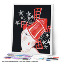 Carica l'immagine nel visualizzatore di Gallery, Diamond Painting - Manifesto Moulin Rouge - Parigi sotto le stelle 40x50cm tela già incorniciata