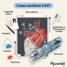 Carica l'immagine nel visualizzatore di Gallery, Diamond Painting - Manifesto Moulin Rouge - Parigi sotto le stelle