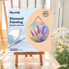 Carica l'immagine nel visualizzatore di Gallery, Diamond Painting su Disco di Legno - Lavanda