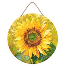 Carica l'immagine nel visualizzatore di Gallery, Diamond Painting su Disco di Legno - Girasole
