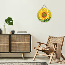 Carica l'immagine nel visualizzatore di Gallery, Diamond Painting su Disco di Legno - Girasole