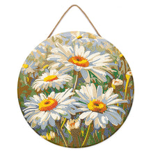 Carica l'immagine nel visualizzatore di Gallery, Diamond Painting su Disco di Legno - Margherite
