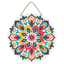 Carica l'immagine nel visualizzatore di Gallery, Diamond Painting su Disco di Legno - Mandala floreale