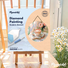 Carica l'immagine nel visualizzatore di Gallery, Diamond Painting su Disco di Legno - Caffè del mattino