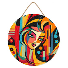 Carica l'immagine nel visualizzatore di Gallery, Diamond Painting su Disco di Legno - Donna Astratta Stile Picasso