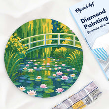 Carica l'immagine nel visualizzatore di Gallery, Diamond Painting su Disco di Legno - Lo stagno delle ninfee - Monet