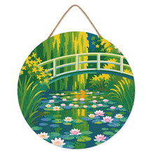 Carica l'immagine nel visualizzatore di Gallery, Diamond Painting su Disco di Legno - Lo stagno delle ninfee - Monet