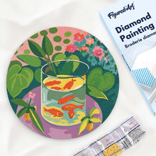 Carica l'immagine nel visualizzatore di Gallery, Diamond Painting su Disco di Legno - I pesci rossi - Matisse