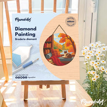 Carica l'immagine nel visualizzatore di Gallery, Diamond Painting su Disco di Legno - Osservando l'autunno