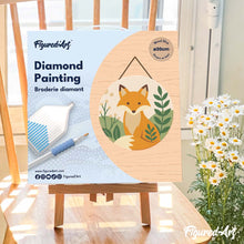 Carica l'immagine nel visualizzatore di Gallery, Diamond Painting su Disco di Legno - Volpe