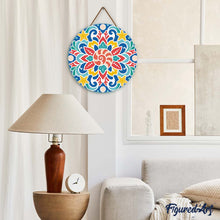 Carica l'immagine nel visualizzatore di Gallery, Diamond Painting su Disco di Legno - Mandala delle conchiglie marine