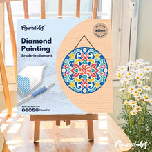 Carica l'immagine nel visualizzatore di Gallery, Diamond Painting su Disco di Legno - Mandala delle conchiglie marine