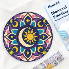 Carica l'immagine nel visualizzatore di Gallery, Diamond Painting su Disco di Legno - Mandala celestiale