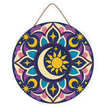 Carica l'immagine nel visualizzatore di Gallery, Diamond Painting su Disco di Legno - Mandala celestiale