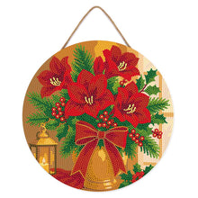 Carica l'immagine nel visualizzatore di Gallery, Diamond Painting su Disco di Legno - Stelle di Natale