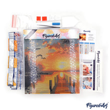 Carica l&#39;immagine nel visualizzatore di Gallery, Mini Diamond Painting 25x25cm Renna dorata