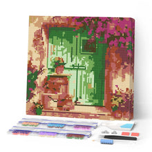 Carica l'immagine nel visualizzatore di Gallery, Mini Diamond Painting 25x25cm Ingresso fiorito