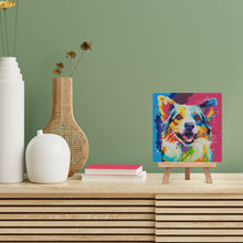 Carica l'immagine nel visualizzatore di Gallery, Mini Diamond Painting 25x25cm Cane Pop Art Astratto