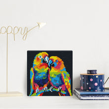 Carica l'immagine nel visualizzatore di Gallery, Mini Diamond Painting 25x25cm Pappagalli Pop Art Astratti