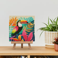 Carica l'immagine nel visualizzatore di Gallery, Mini Diamond Painting 25x25cm Tucano Tropicale