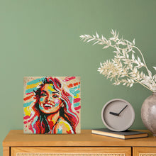 Carica l'immagine nel visualizzatore di Gallery, Mini Diamond Painting 25x25cm Bellissima Bionda Pop Art