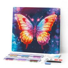 Carica l'immagine nel visualizzatore di Gallery, Mini Diamond Painting 25x25cm Scintillante Farfalla