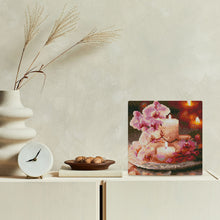 Carica l'immagine nel visualizzatore di Gallery, Mini Diamond Painting 25x25cm Orchidee e Candele