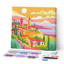 Carica l'immagine nel visualizzatore di Gallery, Mini Diamond Painting 25x25cm Primavera Toscana