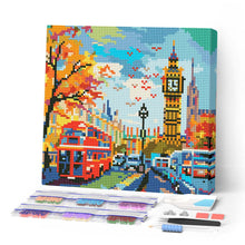 Carica l'immagine nel visualizzatore di Gallery, Mini Diamond Painting 25x25cm Autunno a Londra
