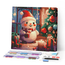 Carica l'immagine nel visualizzatore di Gallery, Mini Diamond Painting 25x25cm Allegro e luminoso Natale