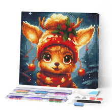 Carica l'immagine nel visualizzatore di Gallery, Mini Diamond Painting 25x25cm Dolce renna fantastica