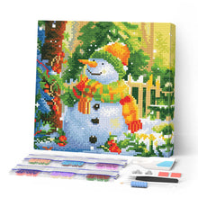 Carica l'immagine nel visualizzatore di Gallery, Mini Diamond Painting 25x25cm Pupazzo di neve gioioso
