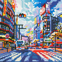 Carica l&#39;immagine nel visualizzatore di Gallery, Mini Diamond Painting 25x25cm Shibuya Pop Art