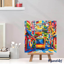 Carica l'immagine nel visualizzatore di Gallery, Mini Diamond Painting 25x25cm Bus a Tokyo