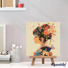 Carica l&#39;immagine nel visualizzatore di Gallery, Mini Diamond Painting 25x25cm Profumo giapponese dell&#39;amore