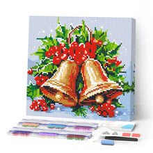 Carica l'immagine nel visualizzatore di Gallery, Mini Diamond Painting 25x25cm Campane di Natale
