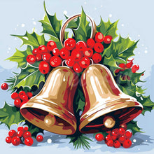 Carica l&#39;immagine nel visualizzatore di Gallery, Mini Diamond Painting 25x25cm Campane di Natale