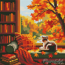 Carica l'immagine nel visualizzatore di Gallery, Mini Diamond Painting 25x25cm Osservando l'autunno