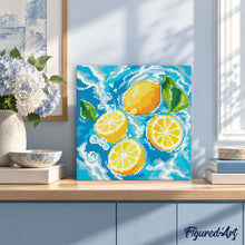 Carica l'immagine nel visualizzatore di Gallery, Mini Diamond Painting 25x25cm Brezza di agrumi