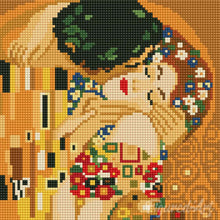 Carica l'immagine nel visualizzatore di Gallery, Mini Diamond Painting 25x25cm Il bacio - Klimt