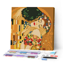 Carica l'immagine nel visualizzatore di Gallery, Mini Diamond Painting 25x25cm Il bacio - Klimt Figured'Art
