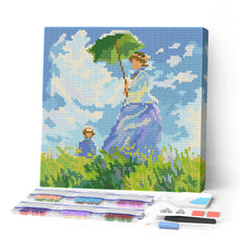 Carica l'immagine nel visualizzatore di Gallery, Mini Diamond Painting 25x25cm La passeggiata - Monet Figured'Art