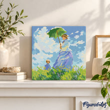 Carica l'immagine nel visualizzatore di Gallery, Mini Diamond Painting 25x25cm La passeggiata - Monet